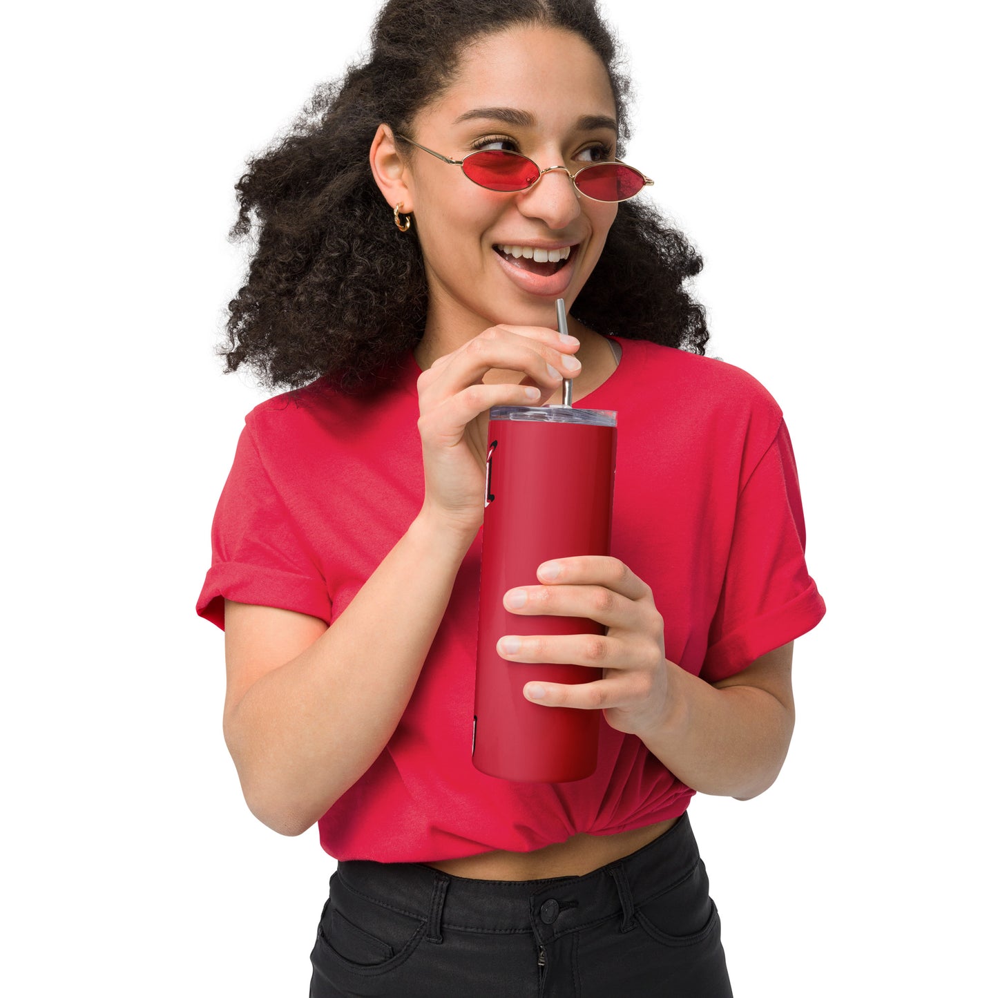 Iyaami Aje Funfun Icon Red Stainless steel tumbler