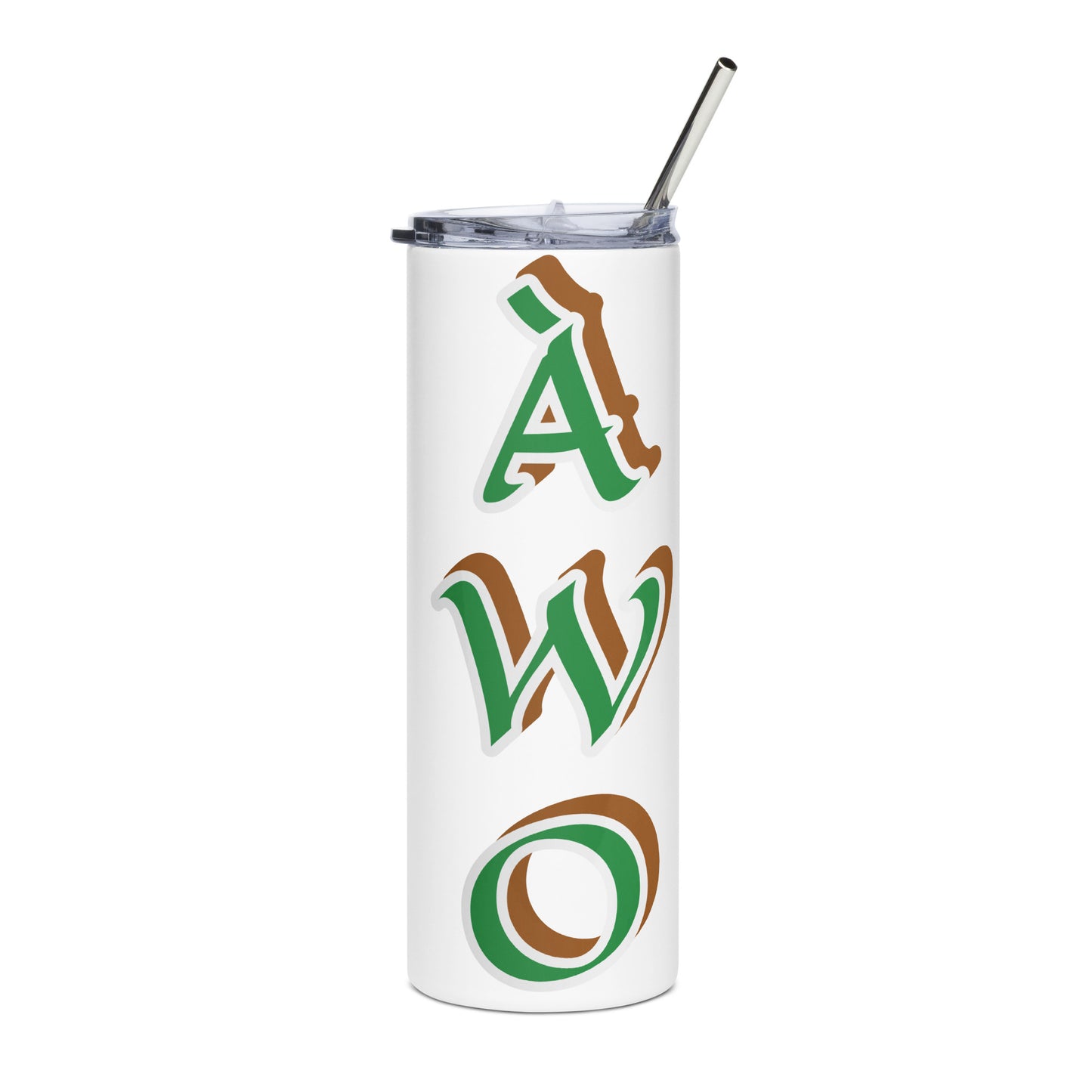 Àwo Isese Black/White Stainless steel tumbler