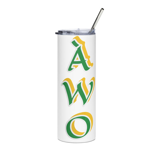 Àwo Lucumi Black/White Stainless steel tumbler