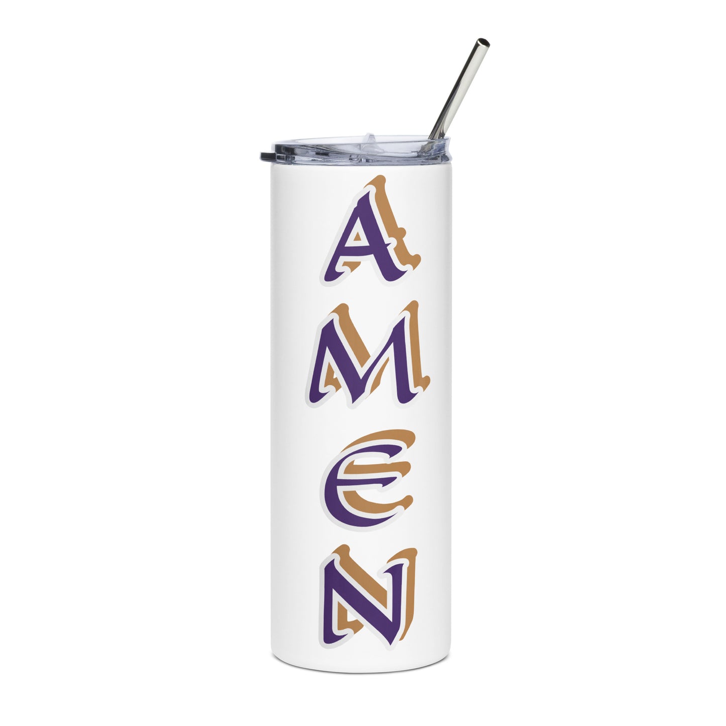 Amen 2 Black/White Stainless steel tumbler