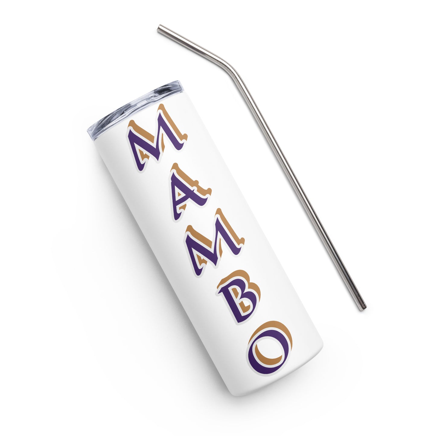 Mambo Black/White Stainless steel tumbler