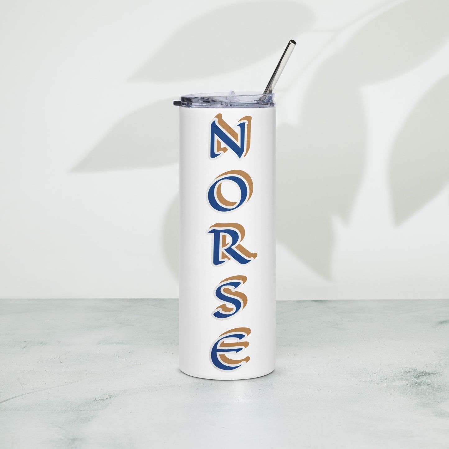 Norse Black/White Stainless steel tumbler