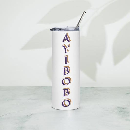 Ayibobo Black/White Stainless steel tumbler