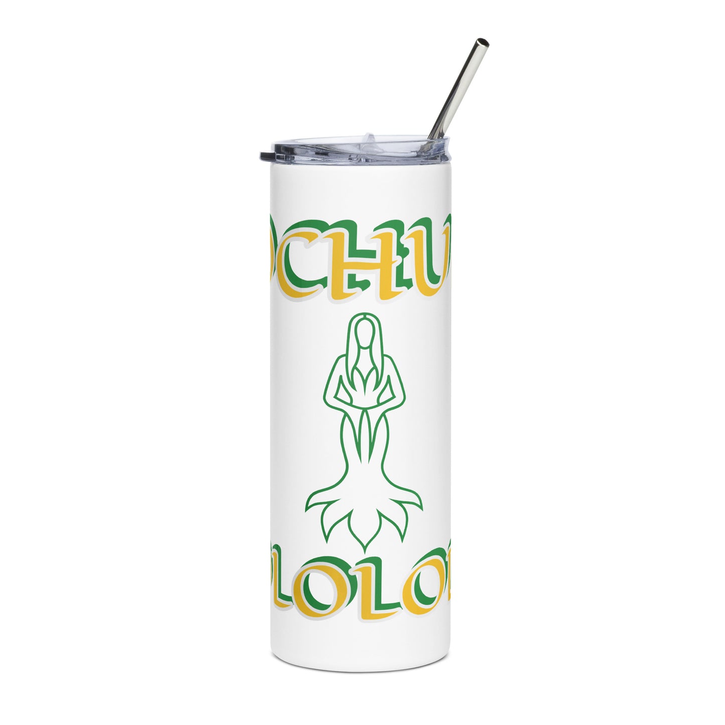 Ochun Ololodi Lucumi  Icon White/Black Stainless steel tumbler 2