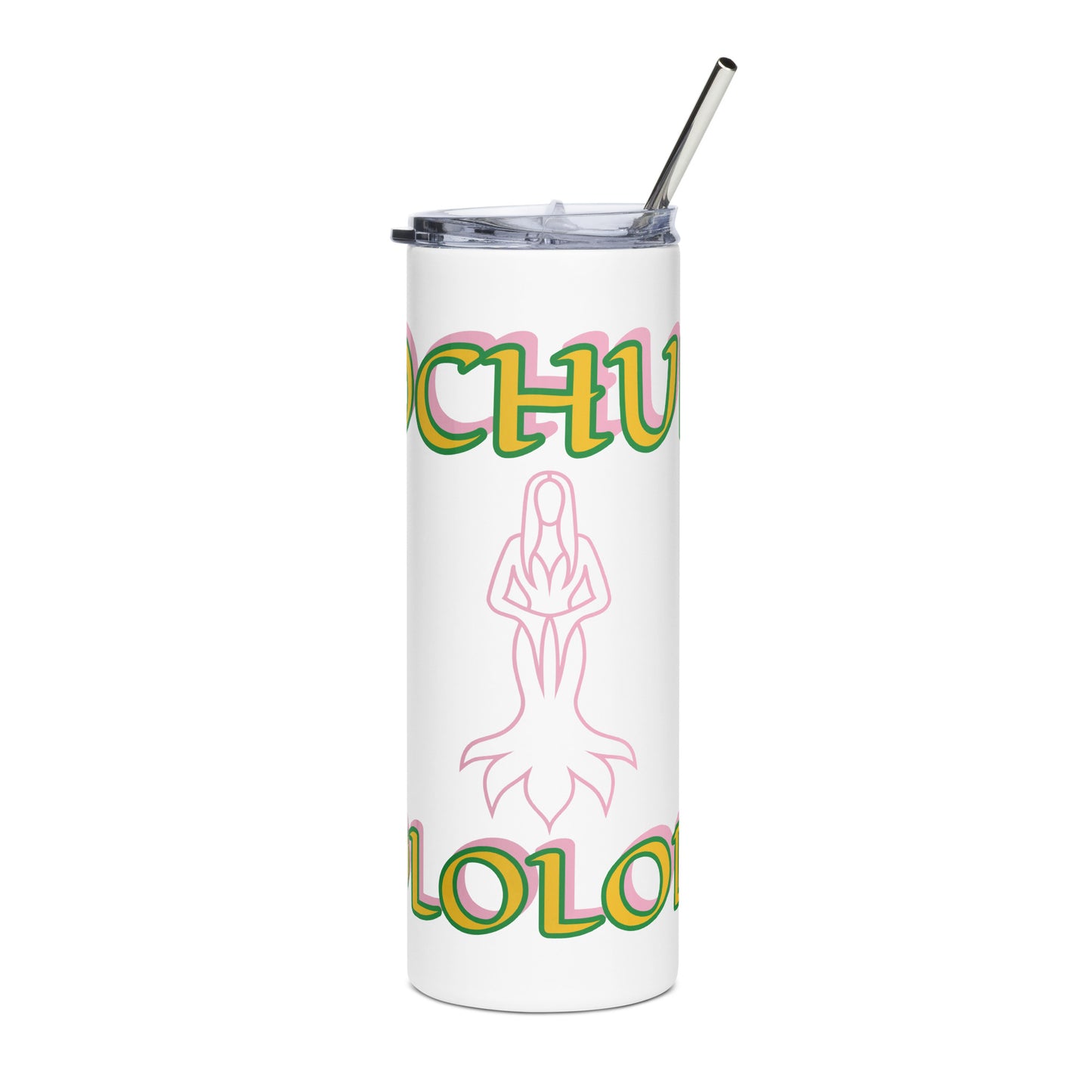 Ochun Ololodi Lucumi  Icon White/Black Stainless steel tumbler 3