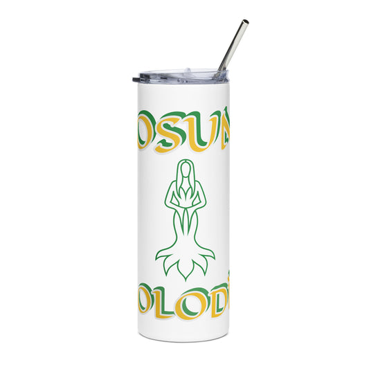 Osun Olodi Isese Icon White/Black Stainless steel tumbler 2