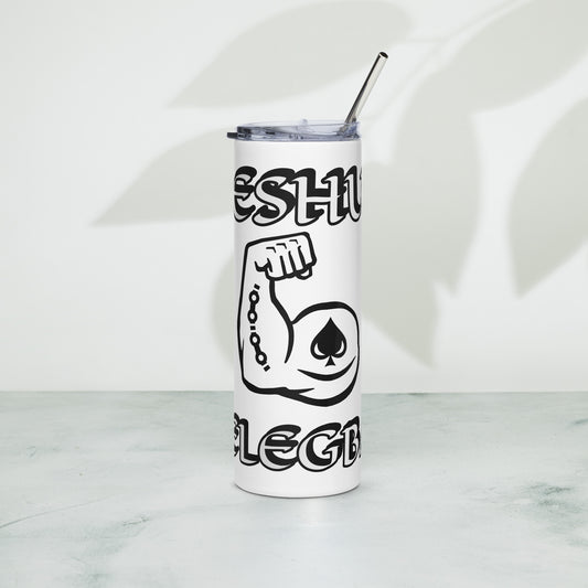 Eshu Elegba Lucumi Icon White Stainless steel tumbler