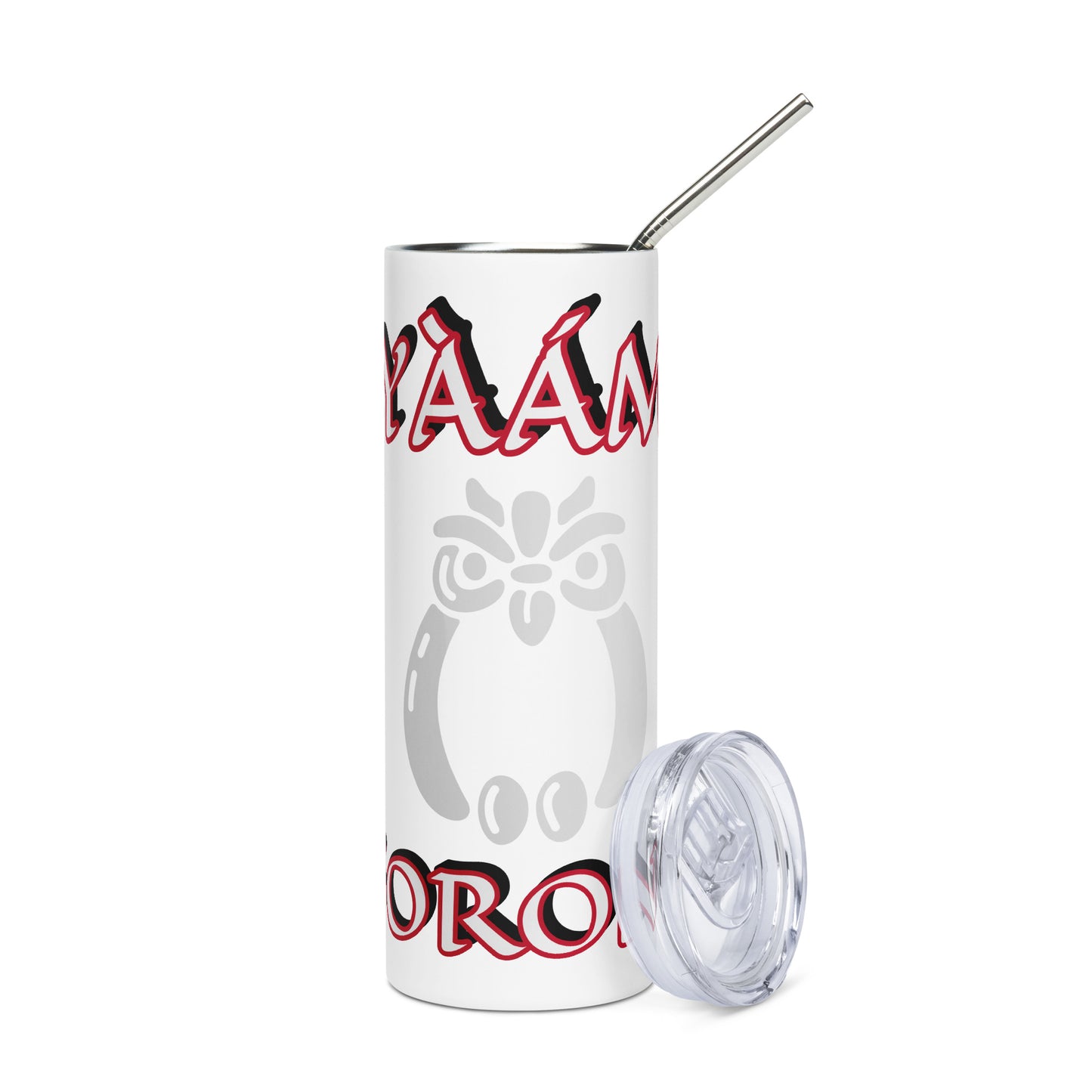 Iyaami Osoronga Icon White Stainless steel tumbler 2