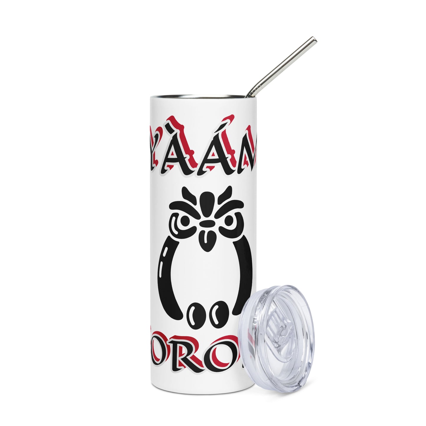 Iyaami Osoronga Icon White Stainless steel tumbler 3