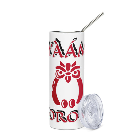 Iyaami Osoronga Icon White Stainless steel tumbler 1