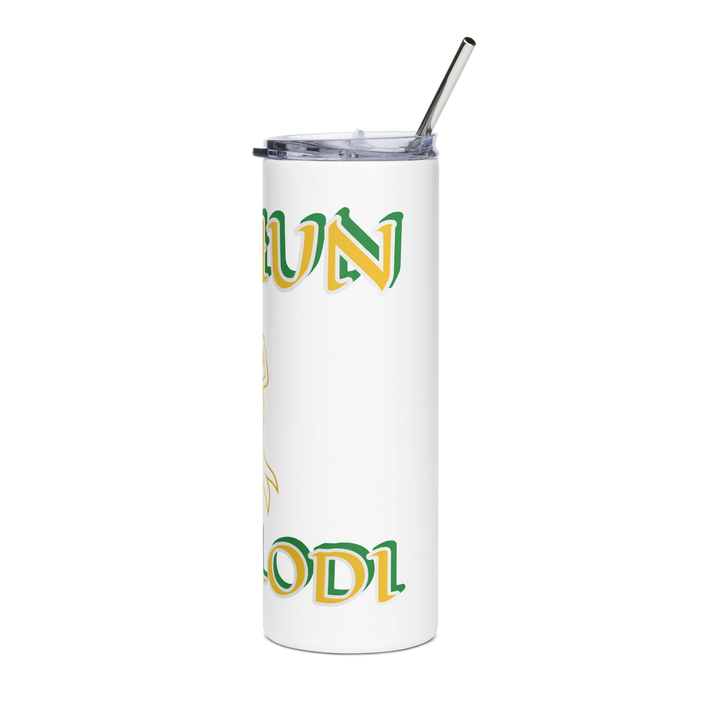 Ochun Ololodi Lucumi  Icon White/Black Stainless steel tumbler 1