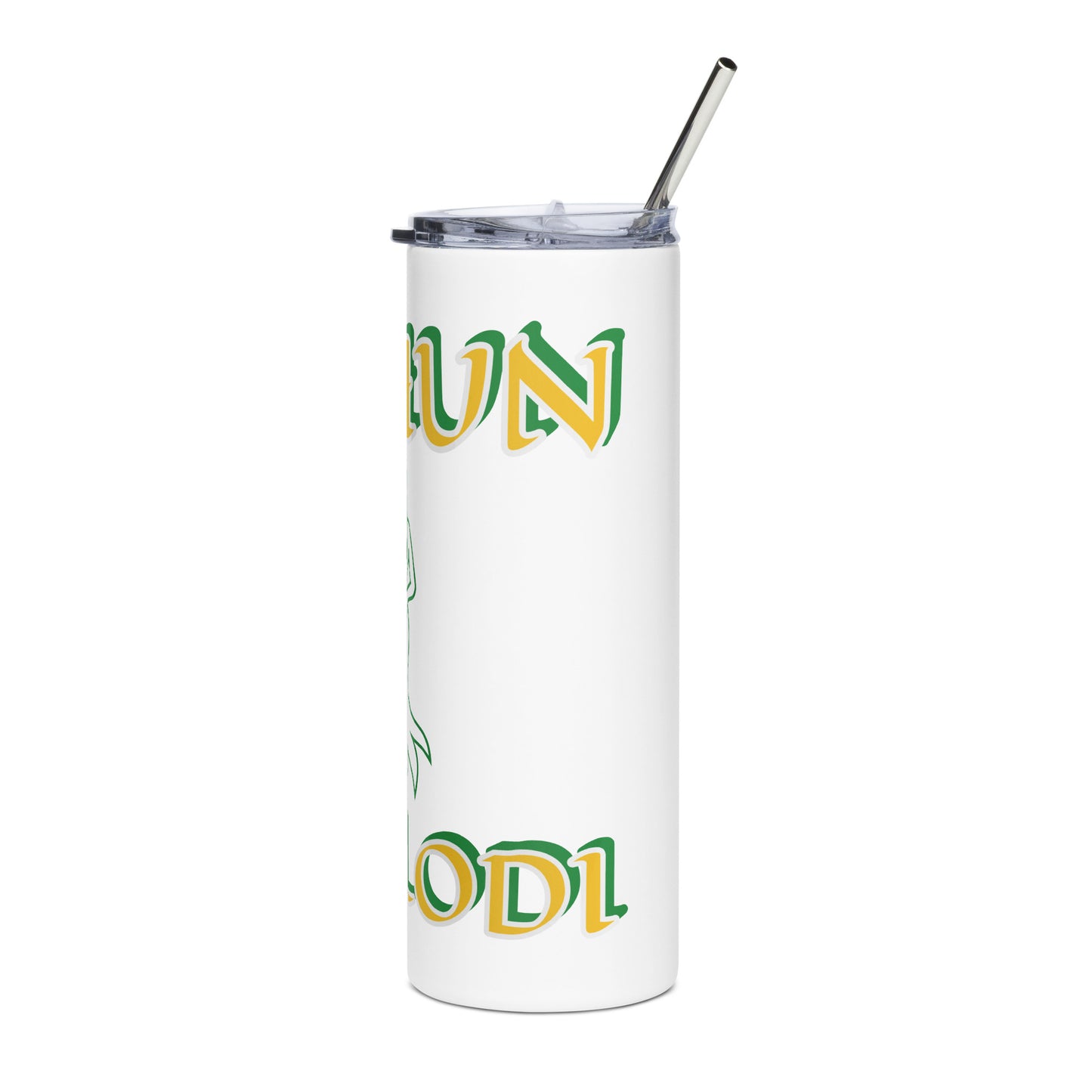 Ochun Ololodi Lucumi  Icon White/Black Stainless steel tumbler 2