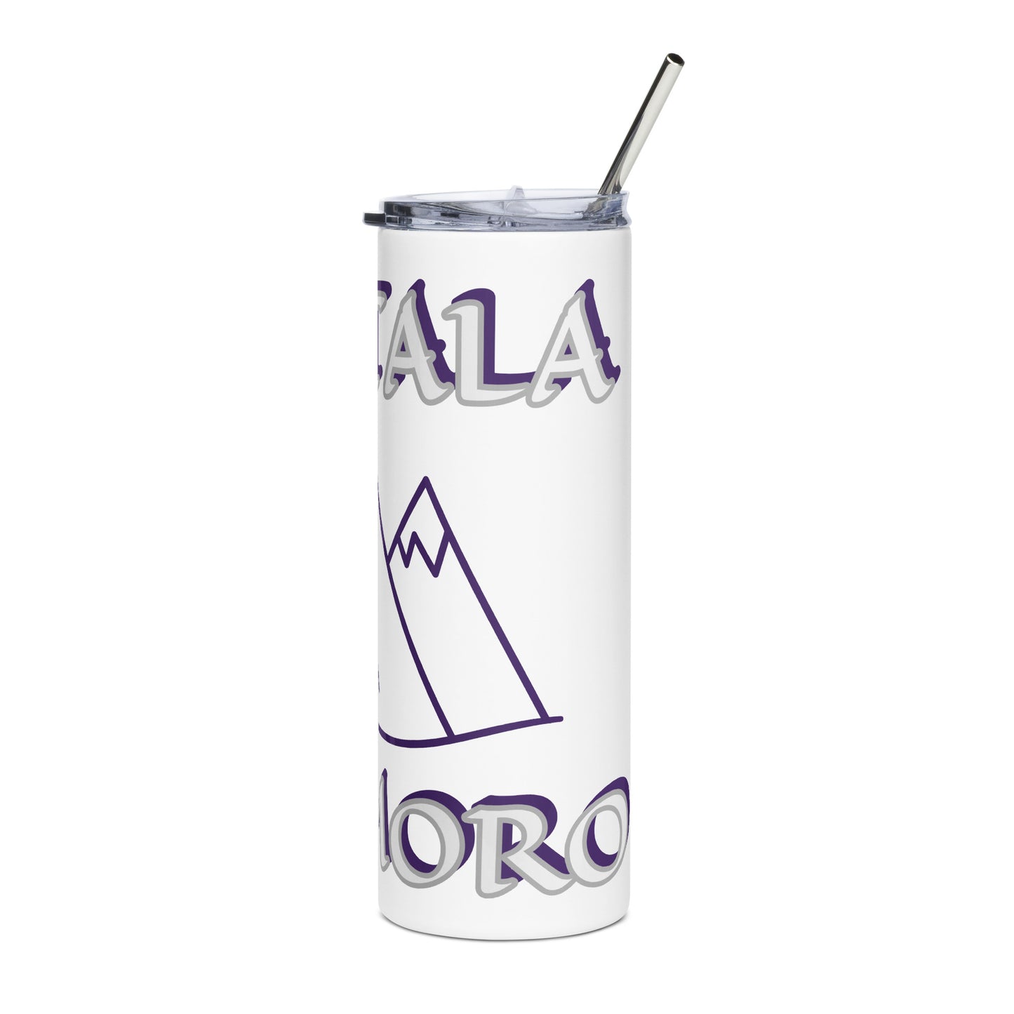 Obatala Oba Moro Icon Purple Stainless steel tumbler