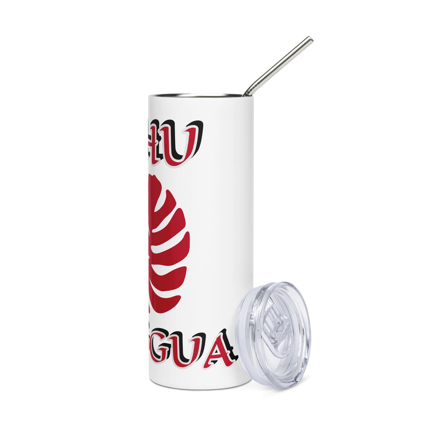 Eshu Eleggua Lucumi Icon White Stainless steel tumbler