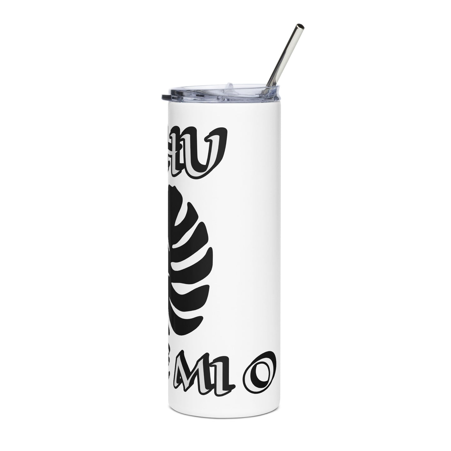 Eshu Mase Mio Lucumi Icon White Stainless steel tumbler