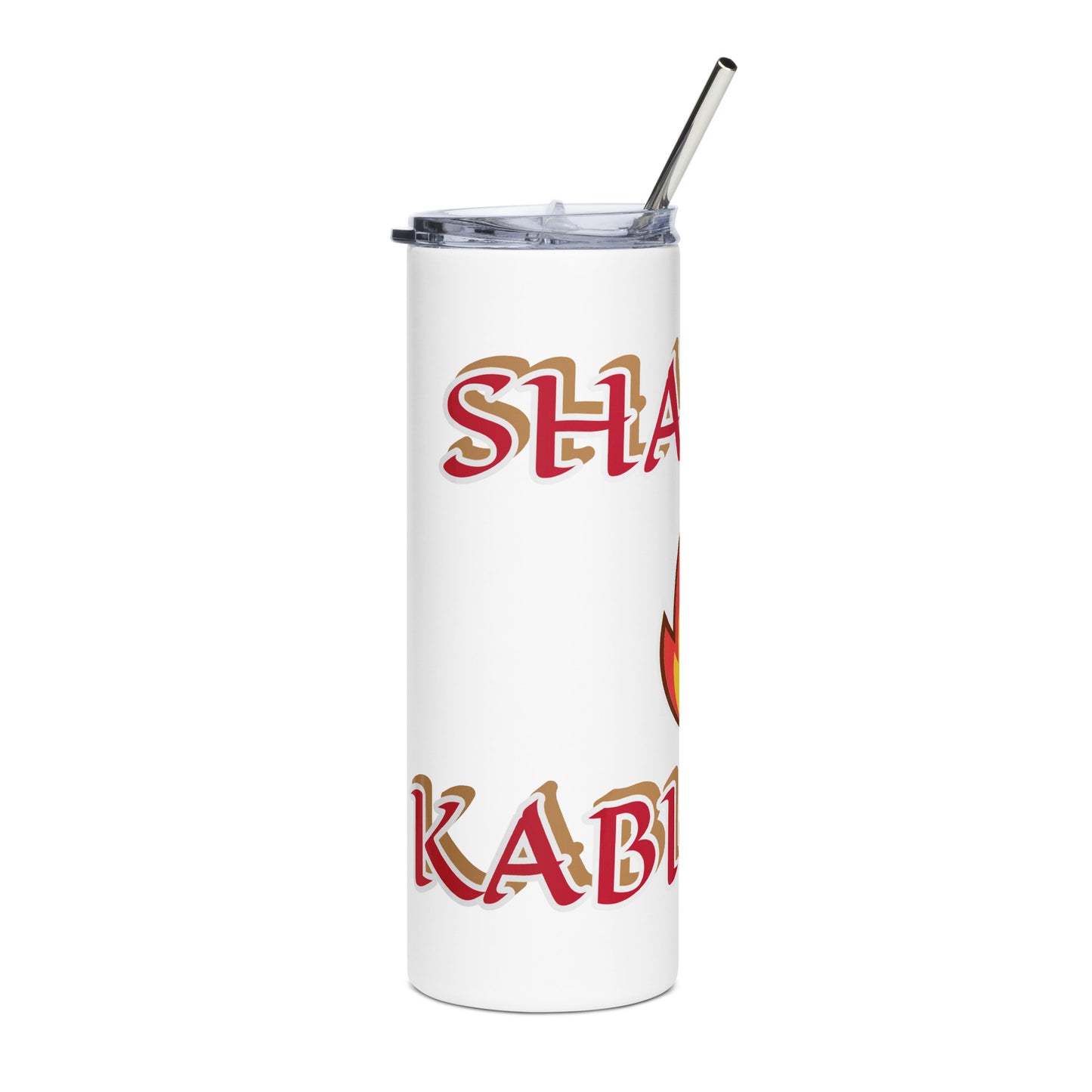 Shango Lucumi Icon Black/White Stainless steel tumbler