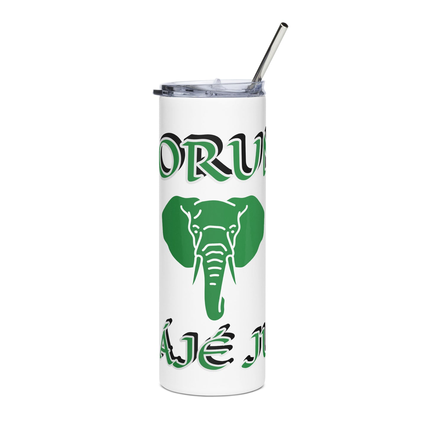 ORUNMILÁ Aje ju Ogun White Stainless steel tumbler