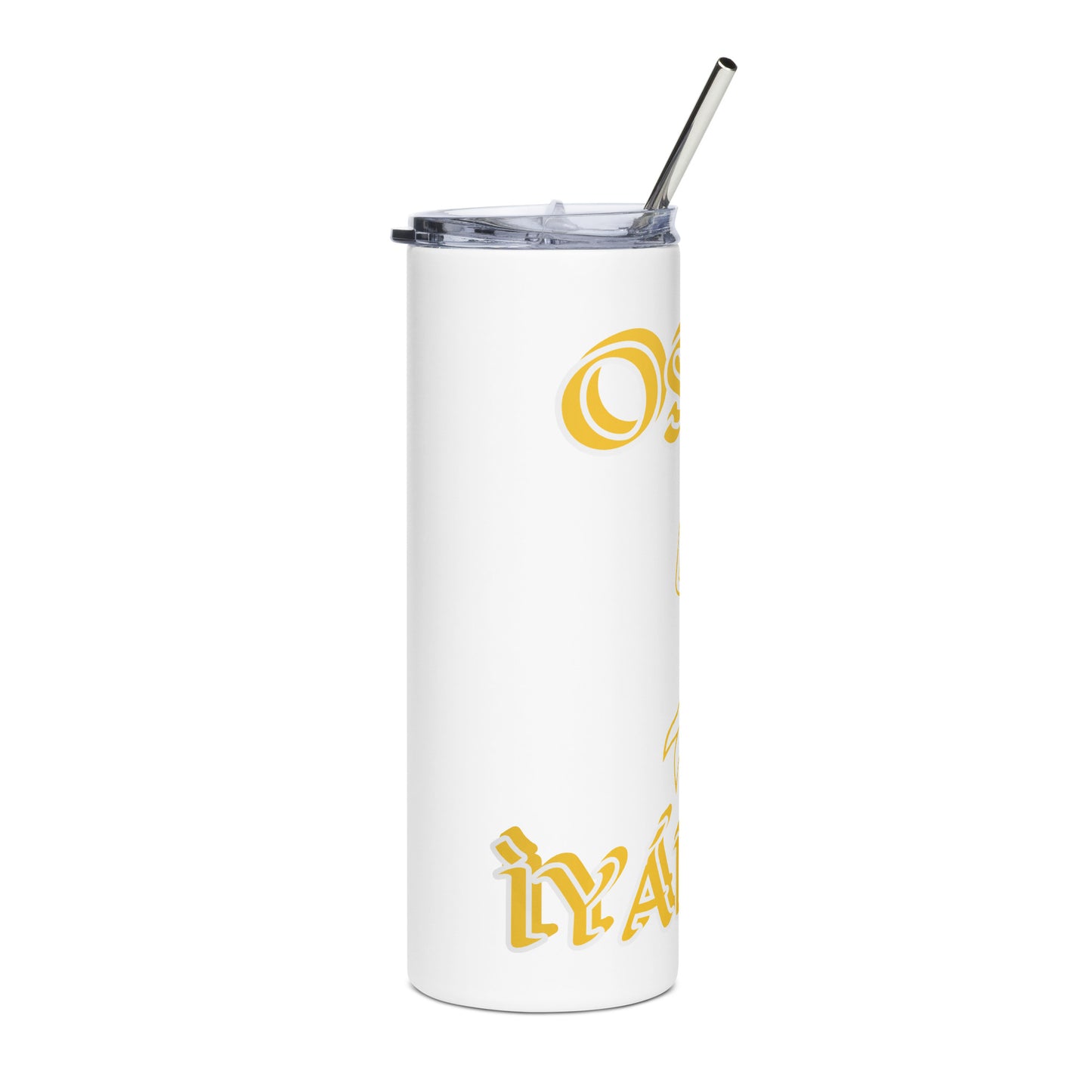 Osun Isese Icon White/Black Stainless steel tumbler