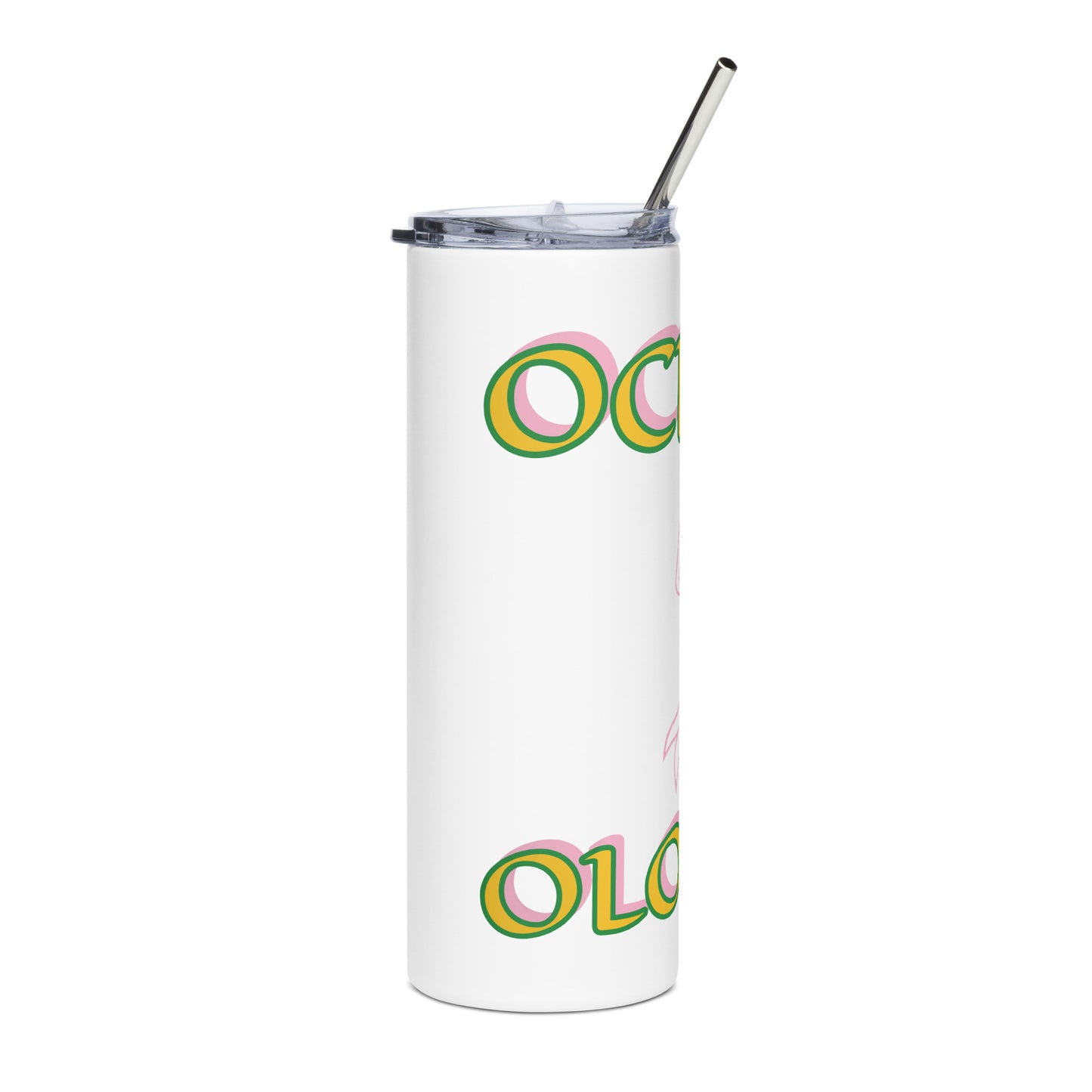 Ochun Ololodi Lucumi  Icon White/Black Stainless steel tumbler 3