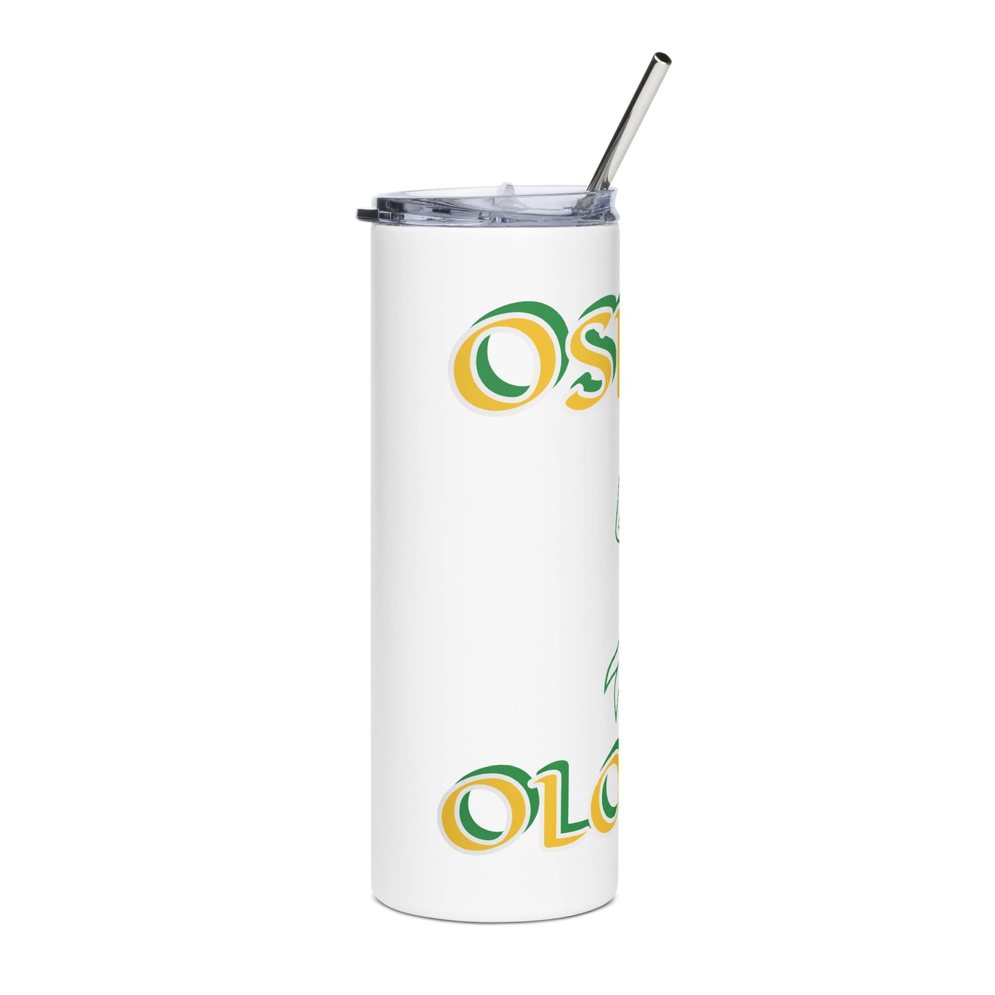 Oshun Ololodi Lucumi Icon White/Black Stainless steel tumbler 2