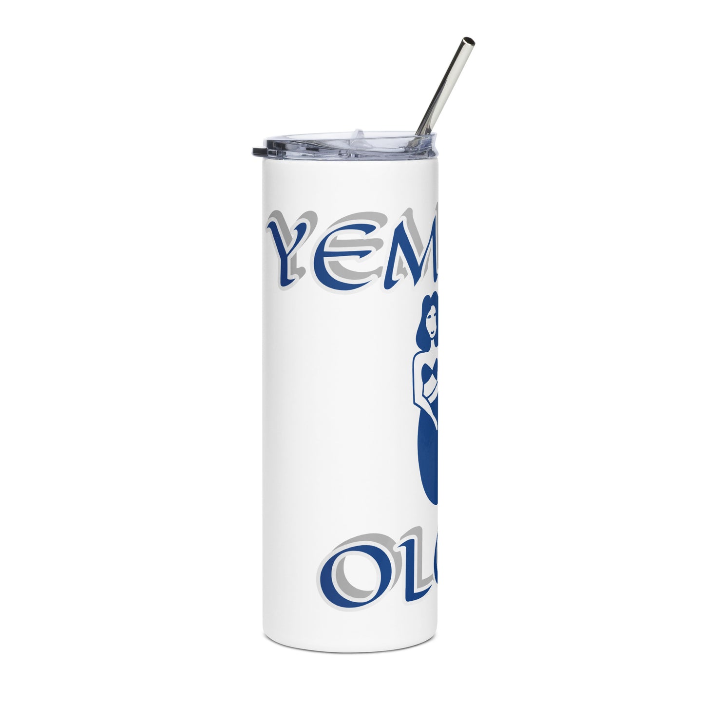 Yemonja Isese Icon White/Black Stainless steel tumbler