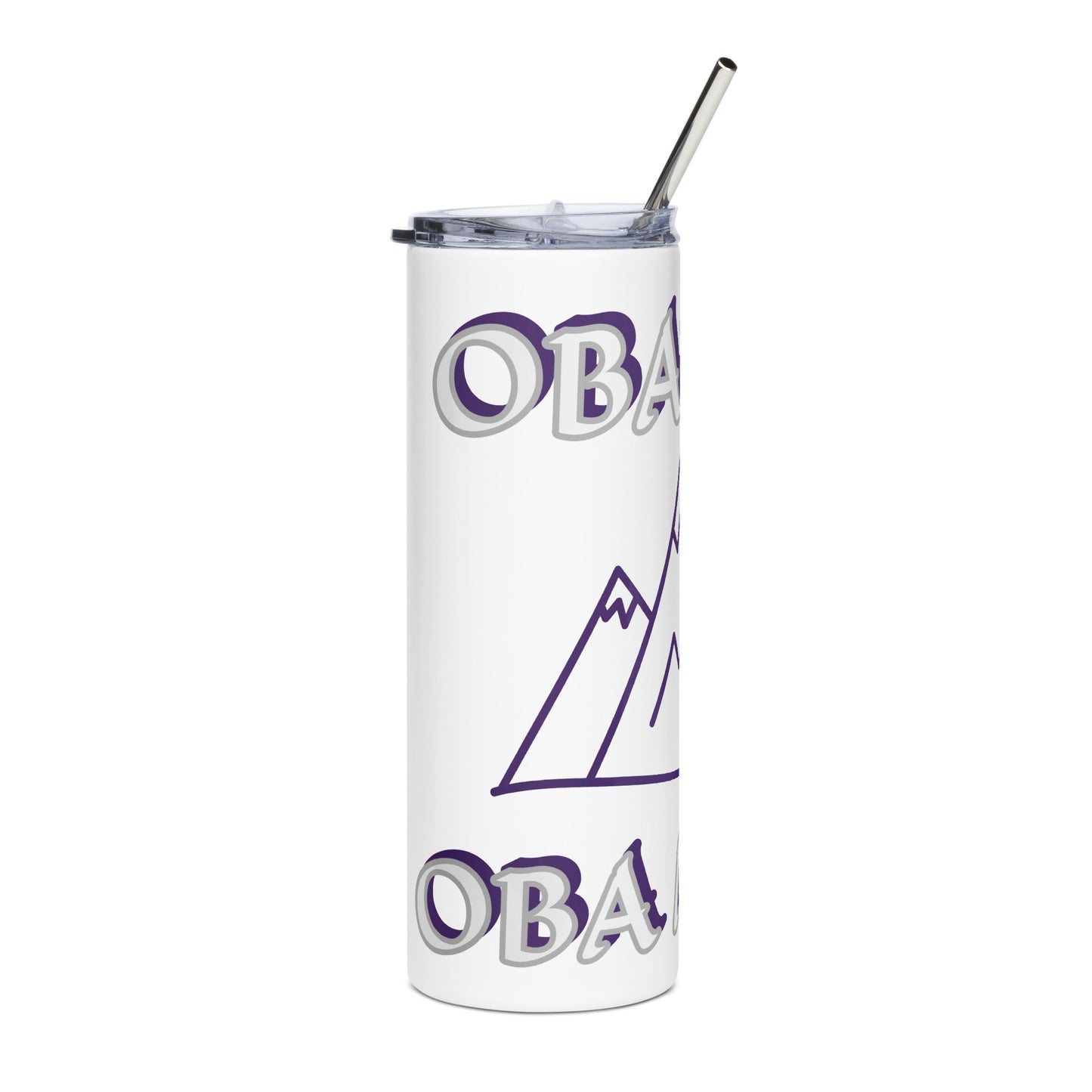 Obatala Oba Moro Icon Purple Stainless steel tumbler