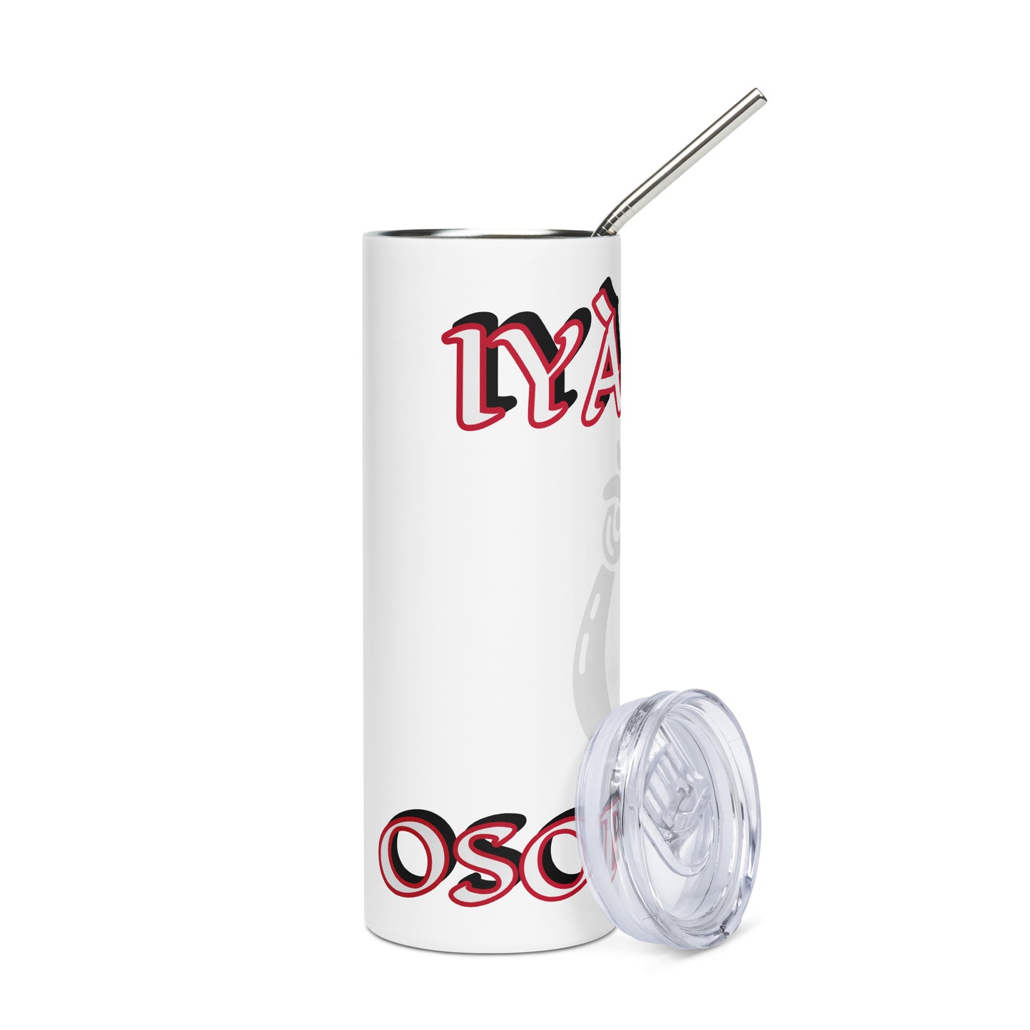 Iyaami Osoronga Icon White Stainless steel tumbler 2