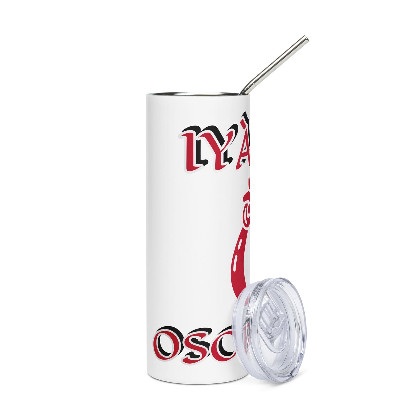 Iyaami Osoronga Icon White Stainless steel tumbler 1