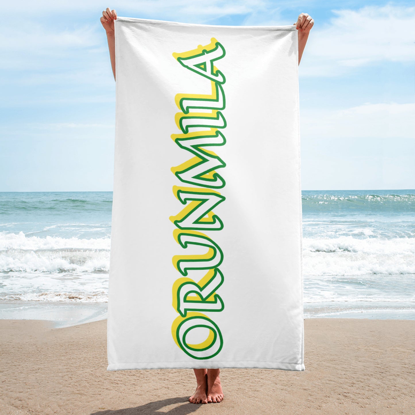 Orunmila White Lucumi Towel