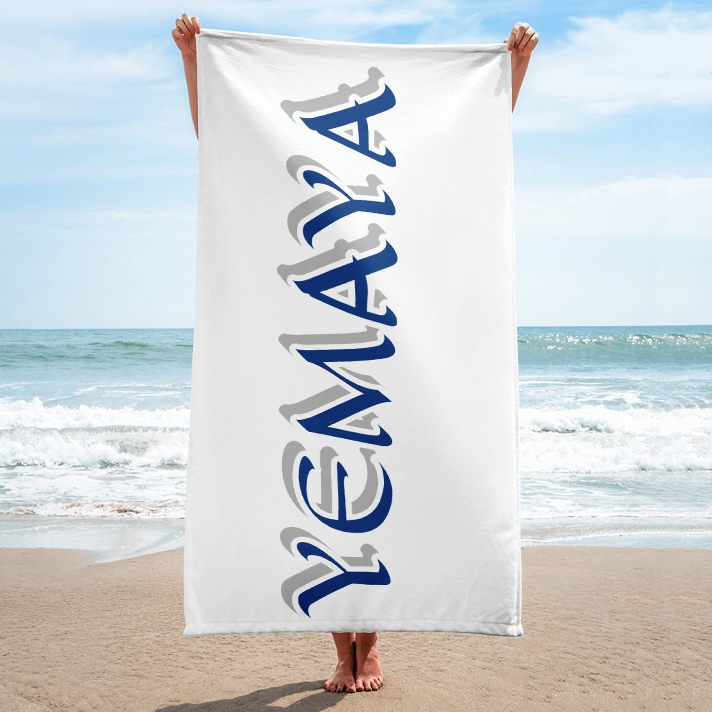 Yemaya Blue/Silver Towel