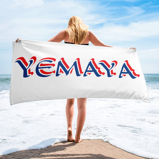 Yemaya Blue/Red Towel