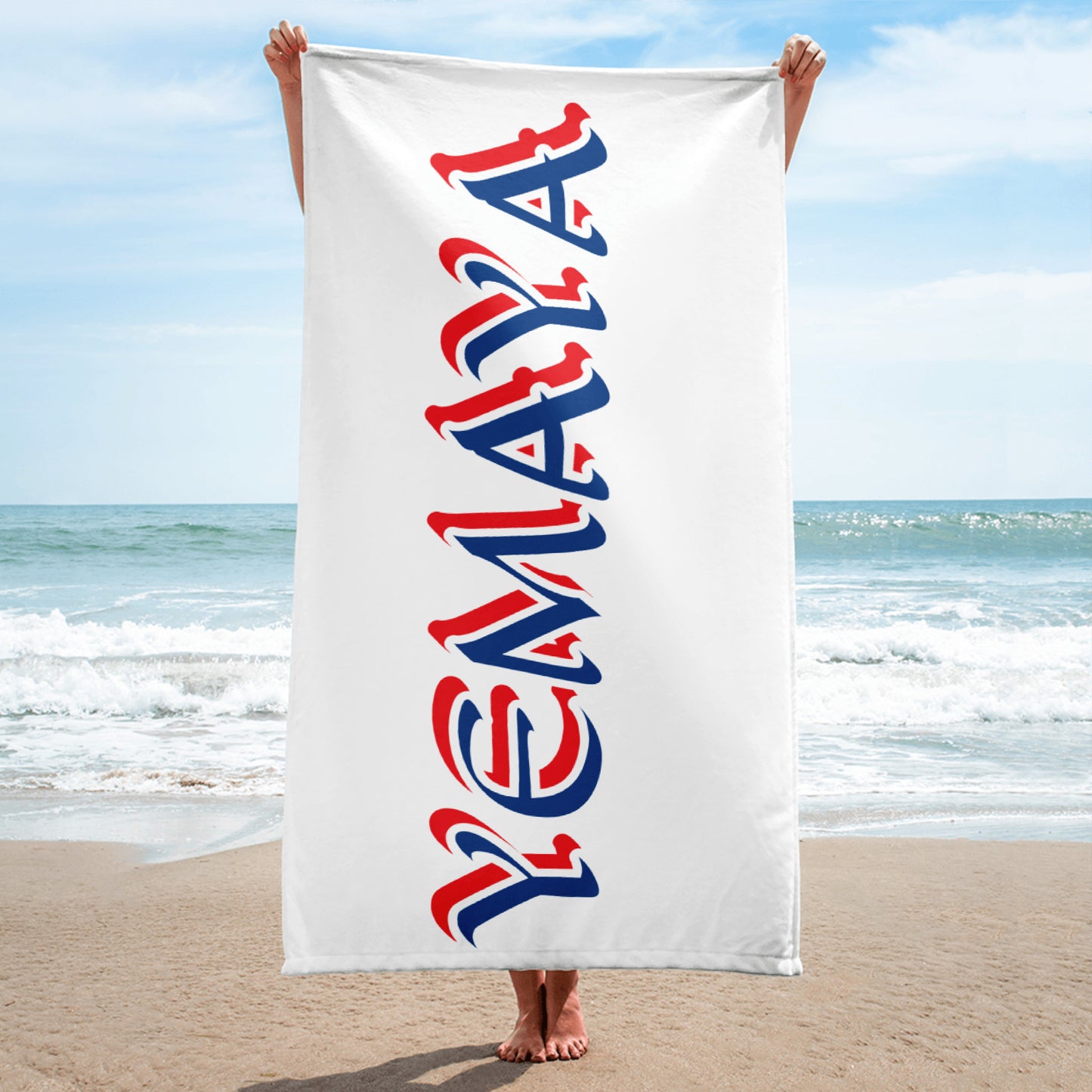 Yemaya Blue/Red Towel