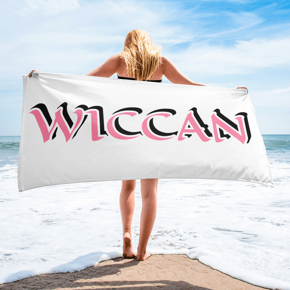 Wiccan Pink/Black Towel