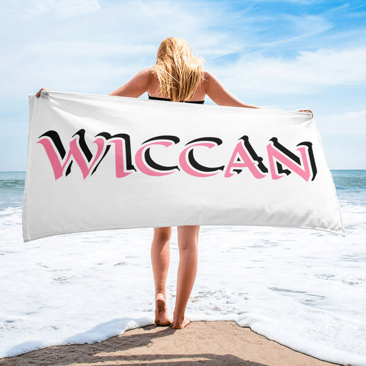 Wiccan Pink/Black Towel