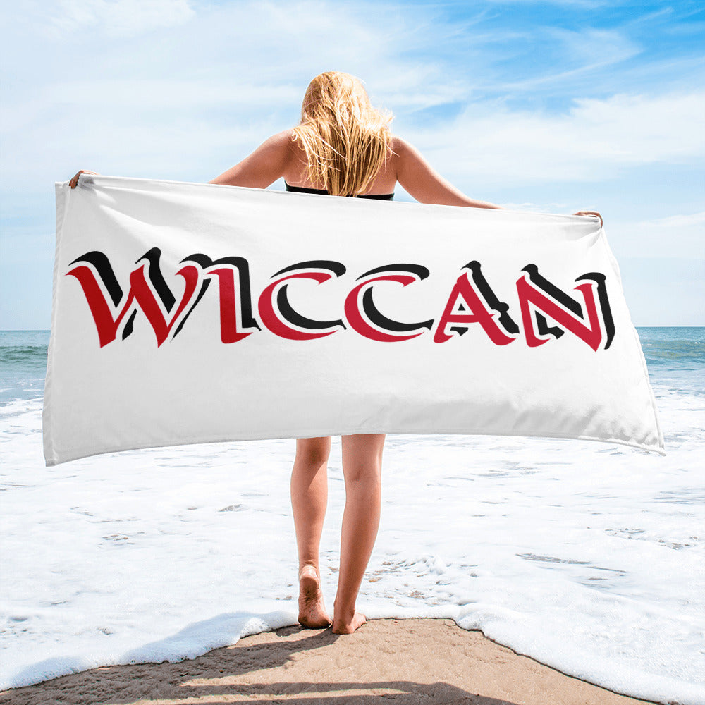 Wiccan Red/Black Towel