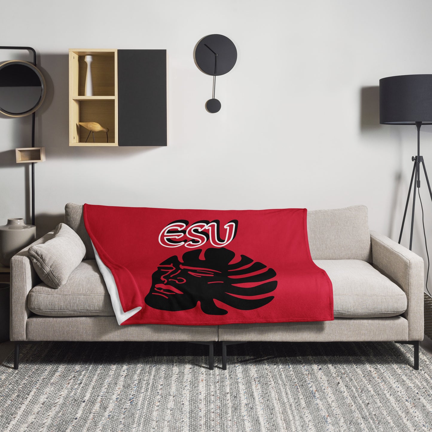 Esu Isese Red icon Throw Blanket