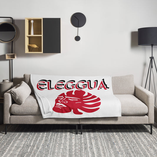 Eleggua Lucumi White icon Throw Blanket