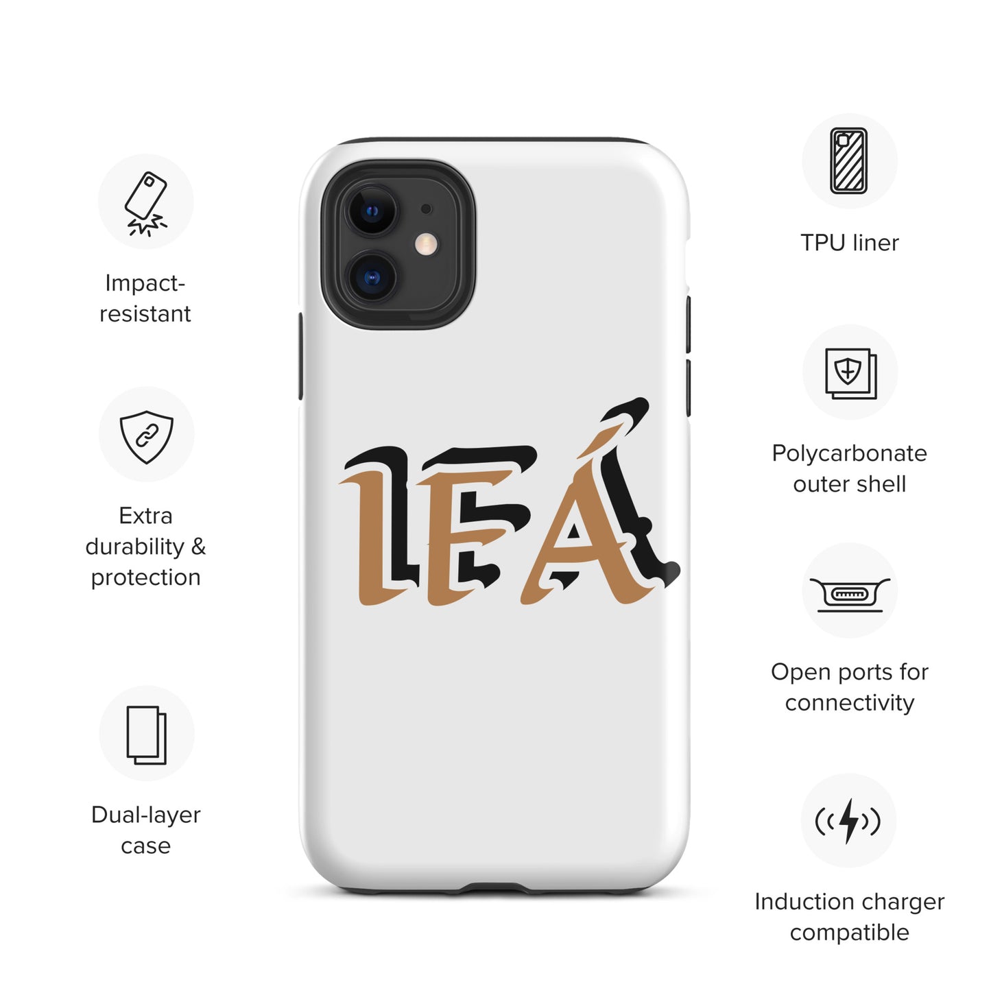 IFÁ Gold/Black White Tough Case for iPhone®