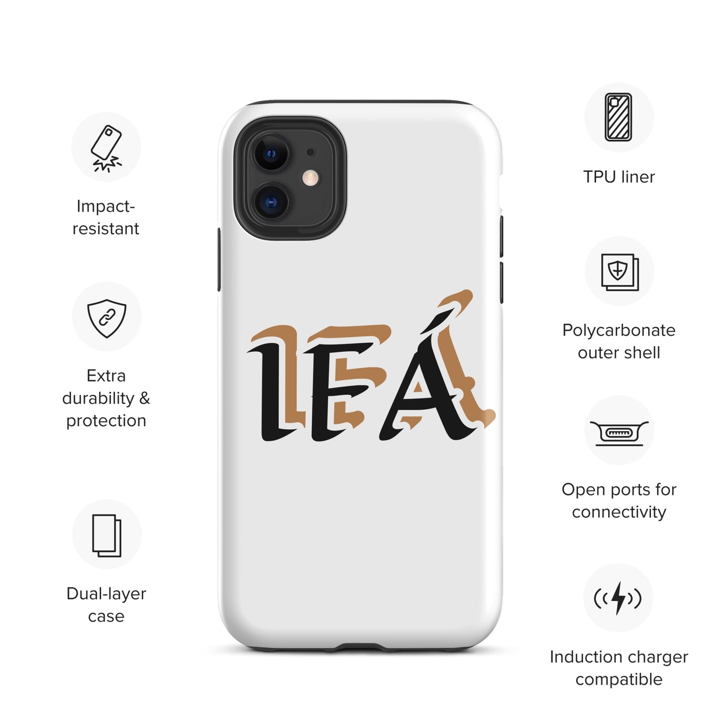 IFÁ Black/Gold White Tough Case for iPhone®