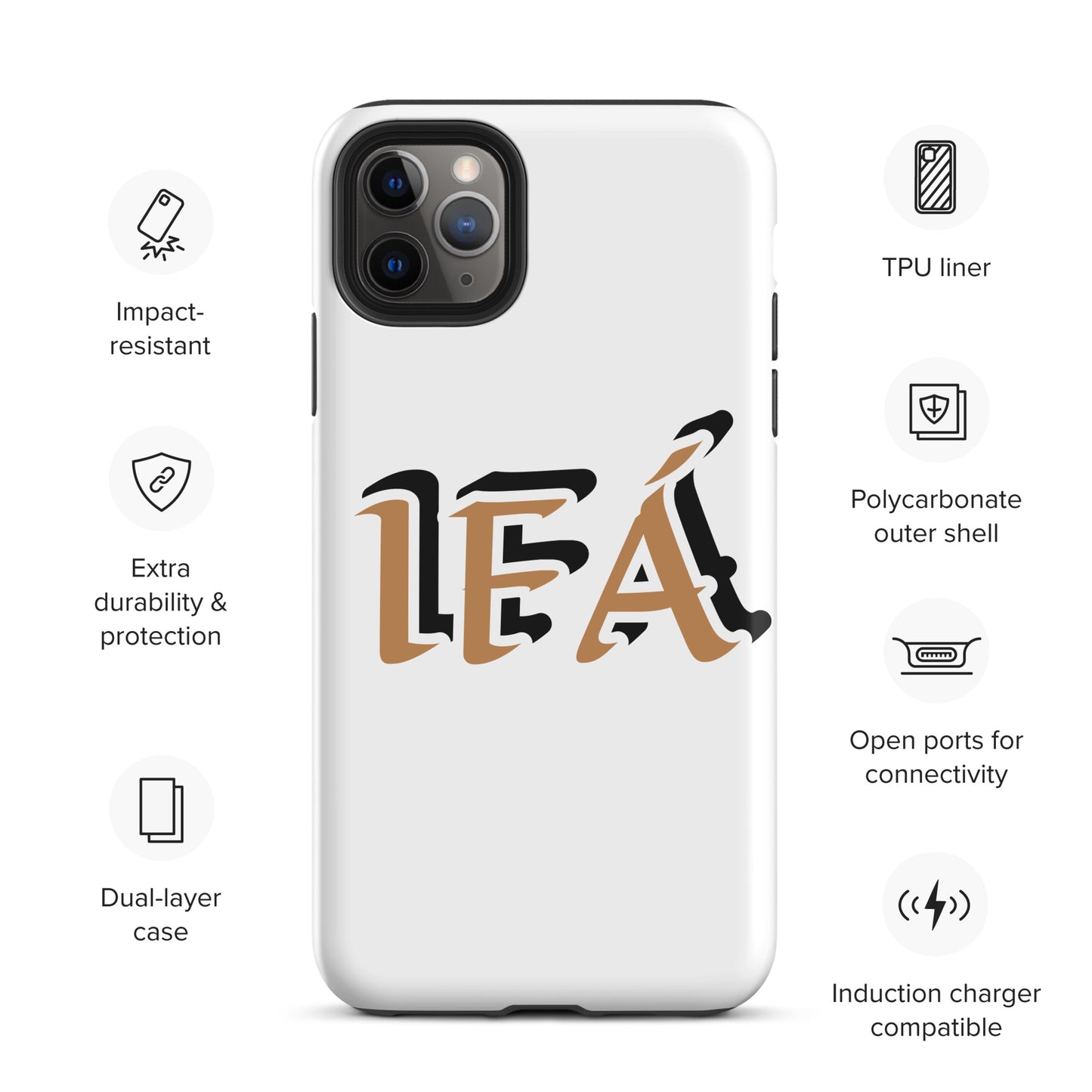 IFÁ Gold/Black White Tough Case for iPhone®