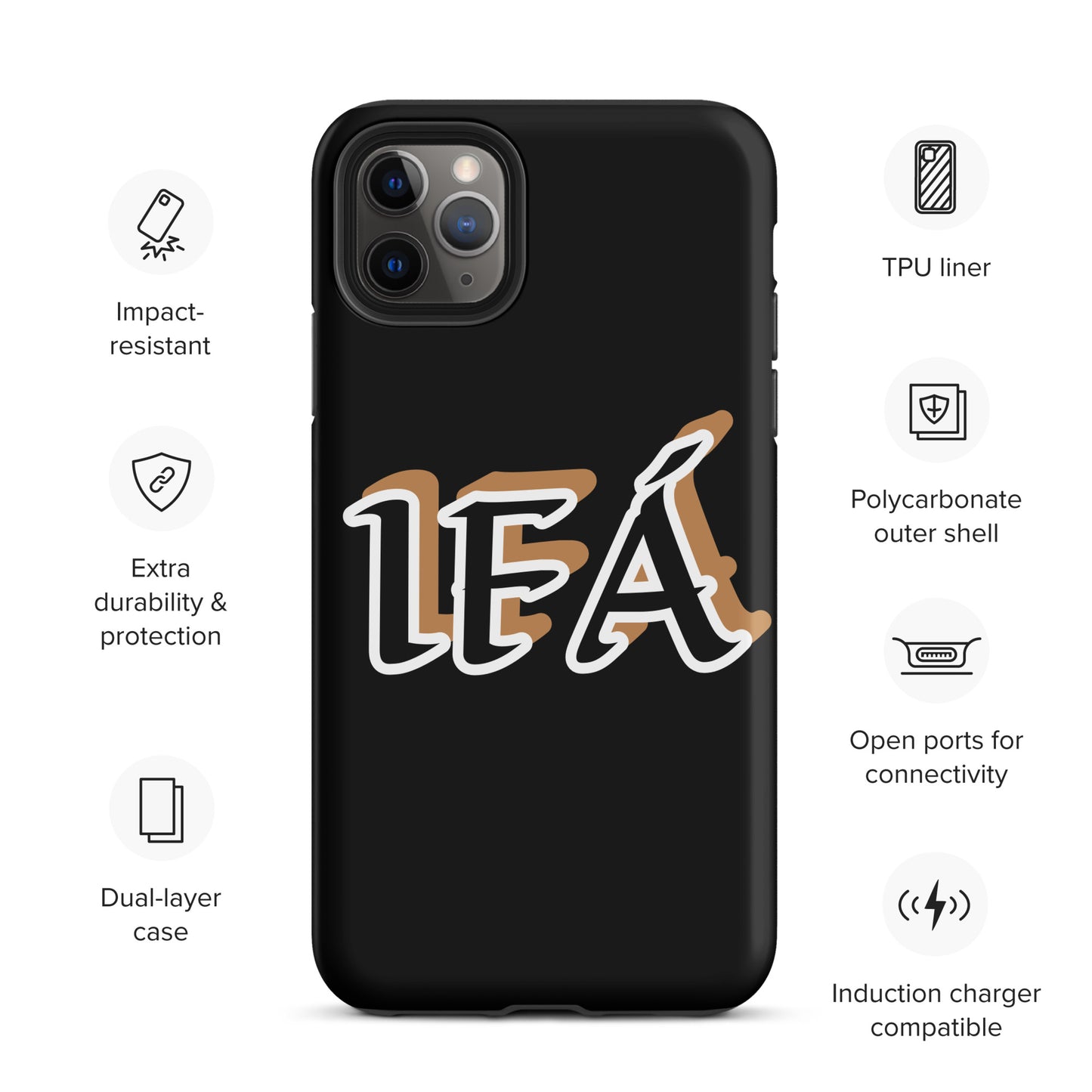 IFÁ Black/Gold Black Tough Case for iPhone®