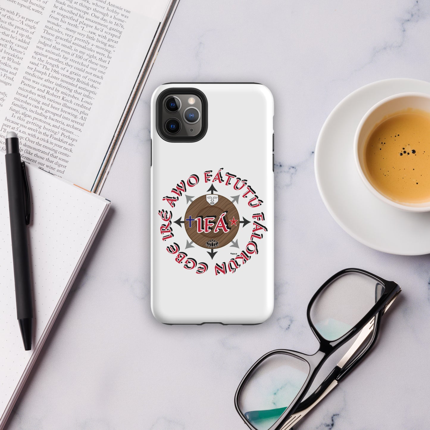 Personalized Egbe Iré ÀWO Signature Logo Colored Tough Case for iPhone®