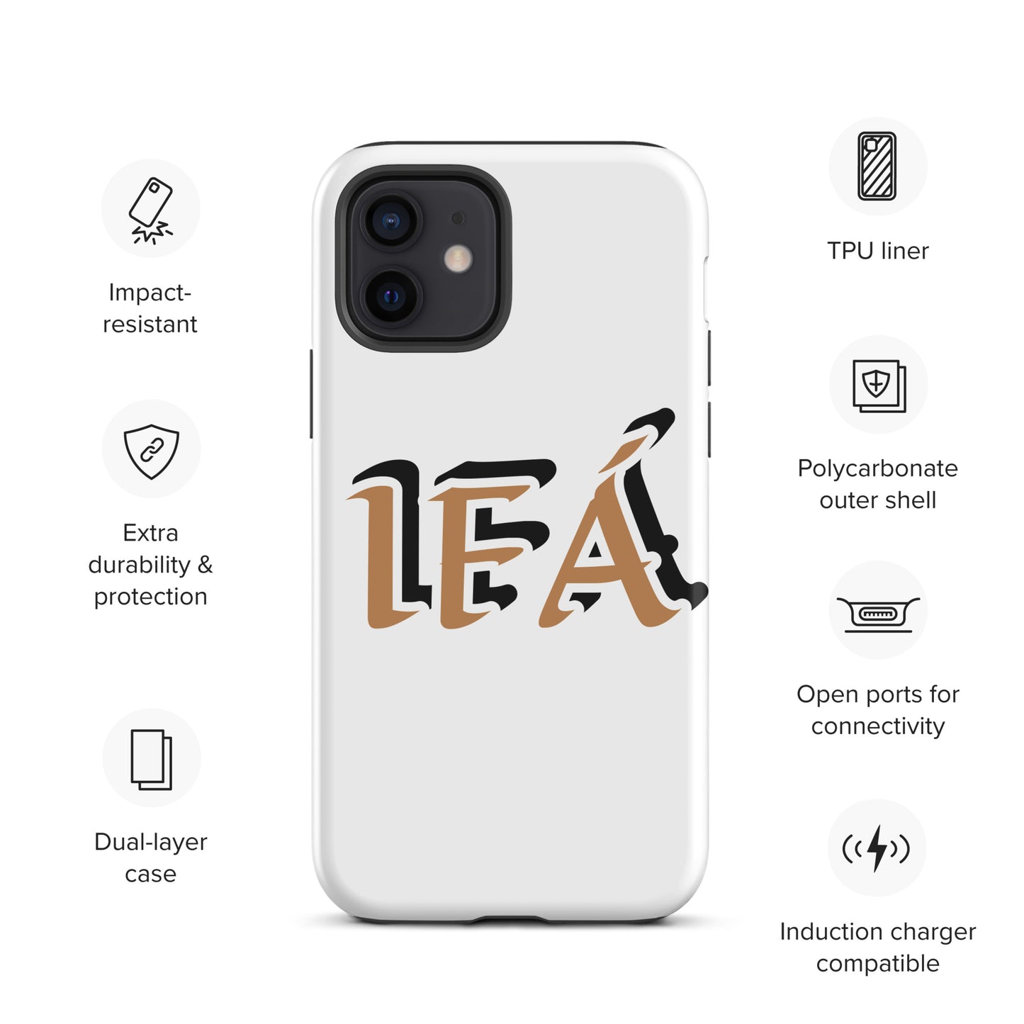 IFÁ Gold/Black White Tough Case for iPhone®