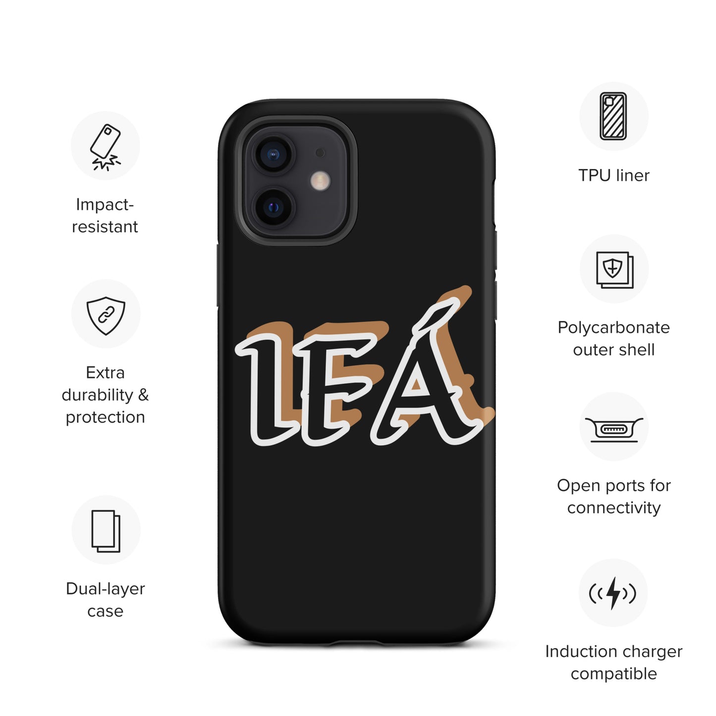 IFÁ Black/Gold Black Tough Case for iPhone®