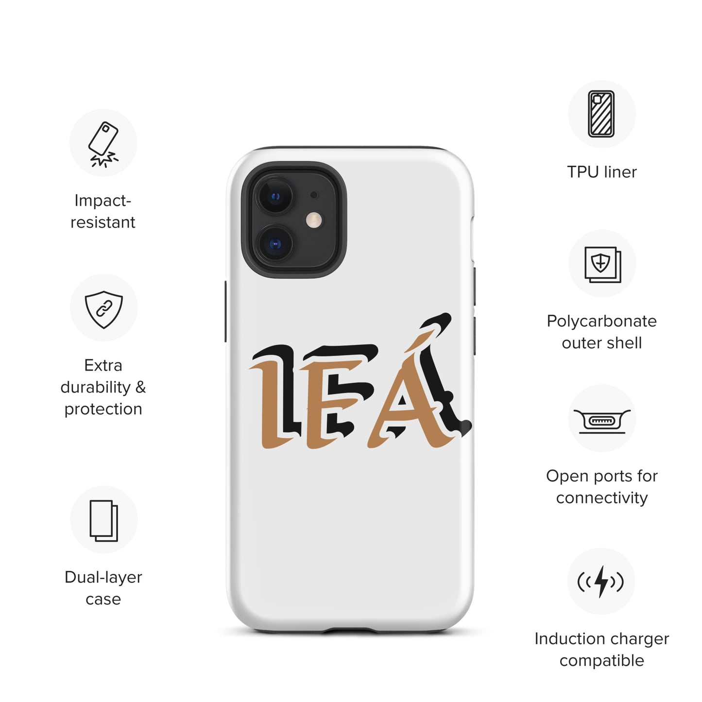 IFÁ Gold/Black White Tough Case for iPhone®