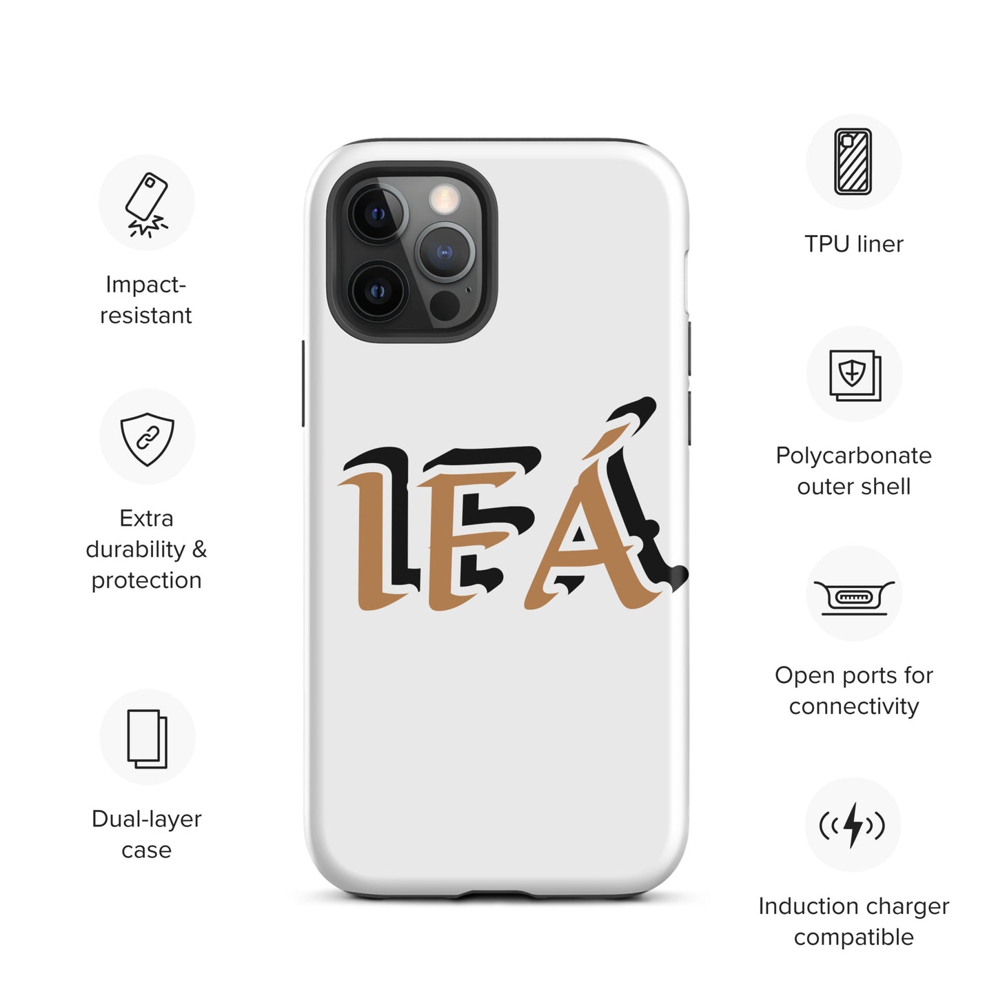 IFÁ Gold/Black White Tough Case for iPhone®