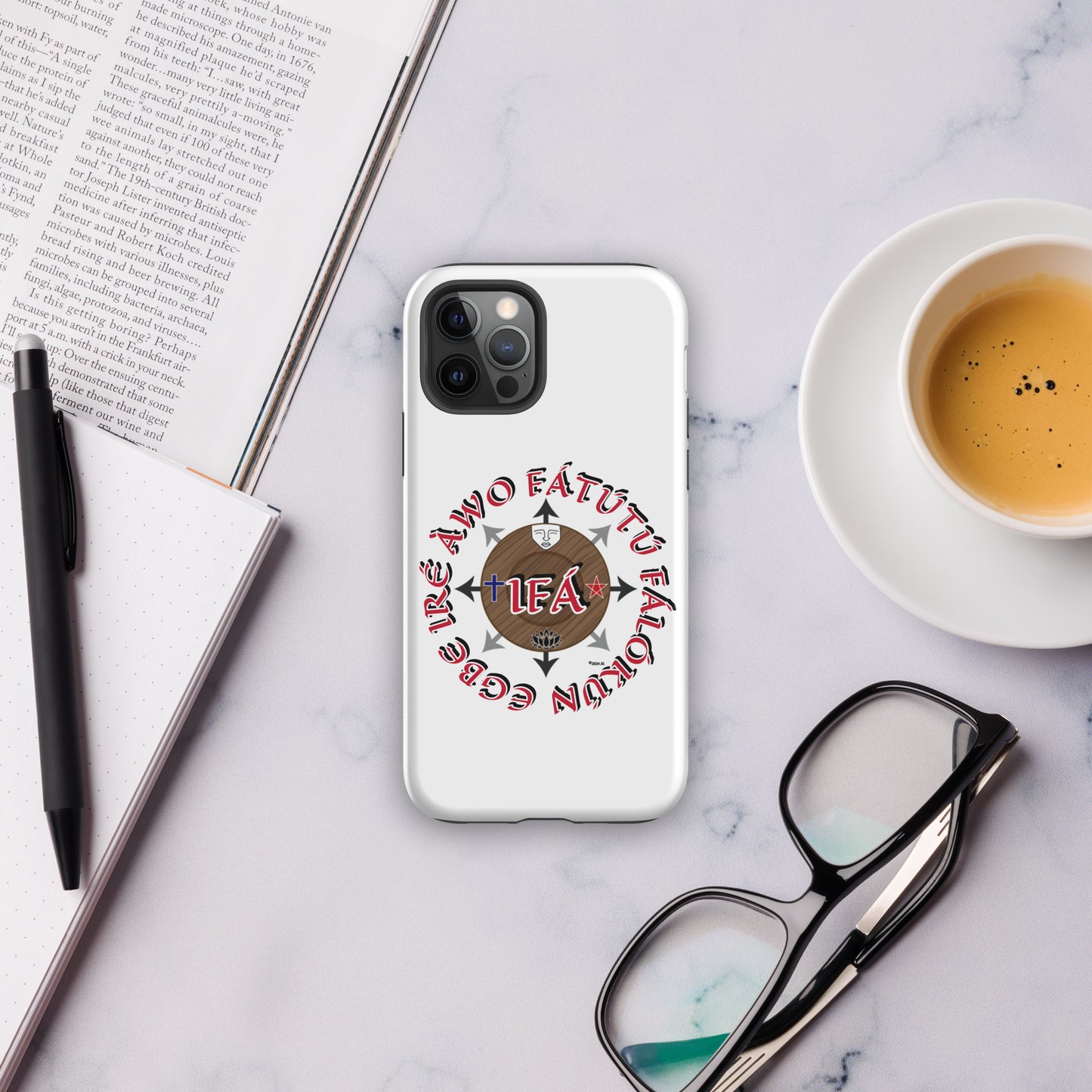 Personalized Egbe Iré ÀWO Signature Logo Colored Tough Case for iPhone®