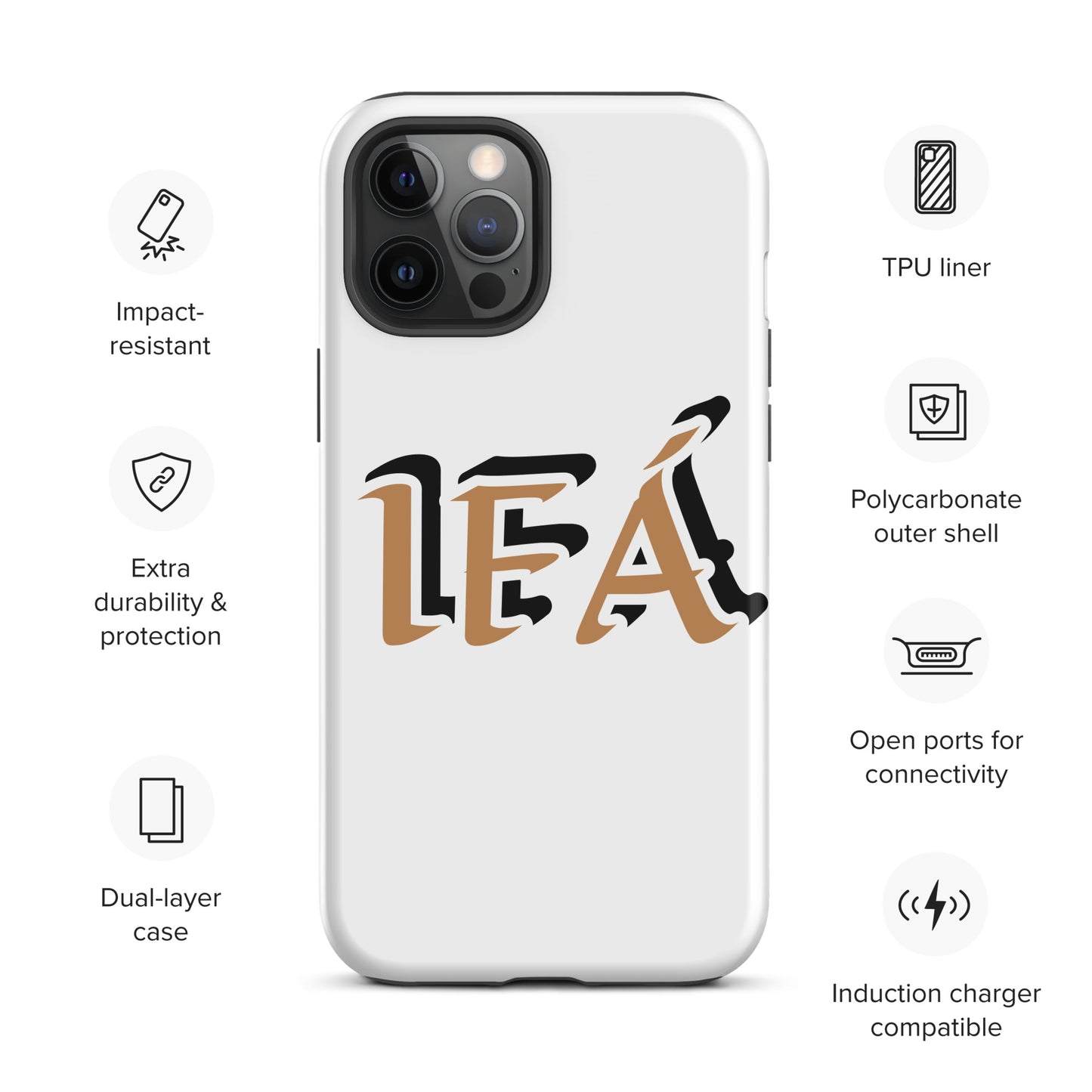 IFÁ Gold/Black White Tough Case for iPhone®