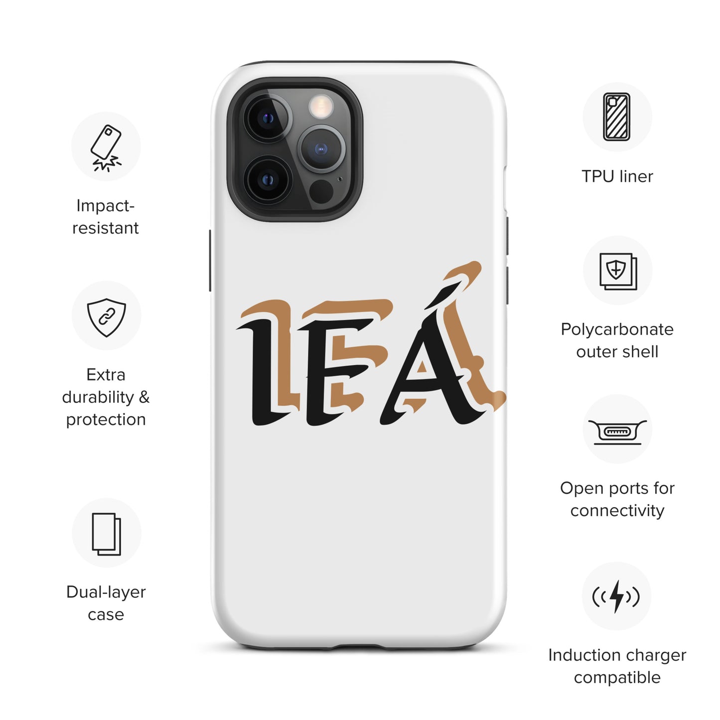 IFÁ Black/Gold White Tough Case for iPhone®