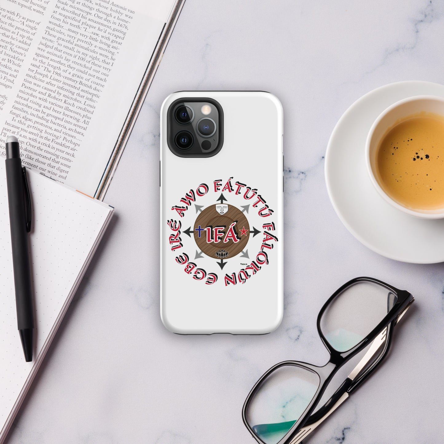 Personalized Egbe Iré ÀWO Signature Logo Colored Tough Case for iPhone®